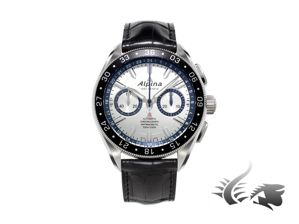 Alpina Alpiner Chronograph 4 Automatic Watch, AL-860, Silver, 44mm, Limited Ed.