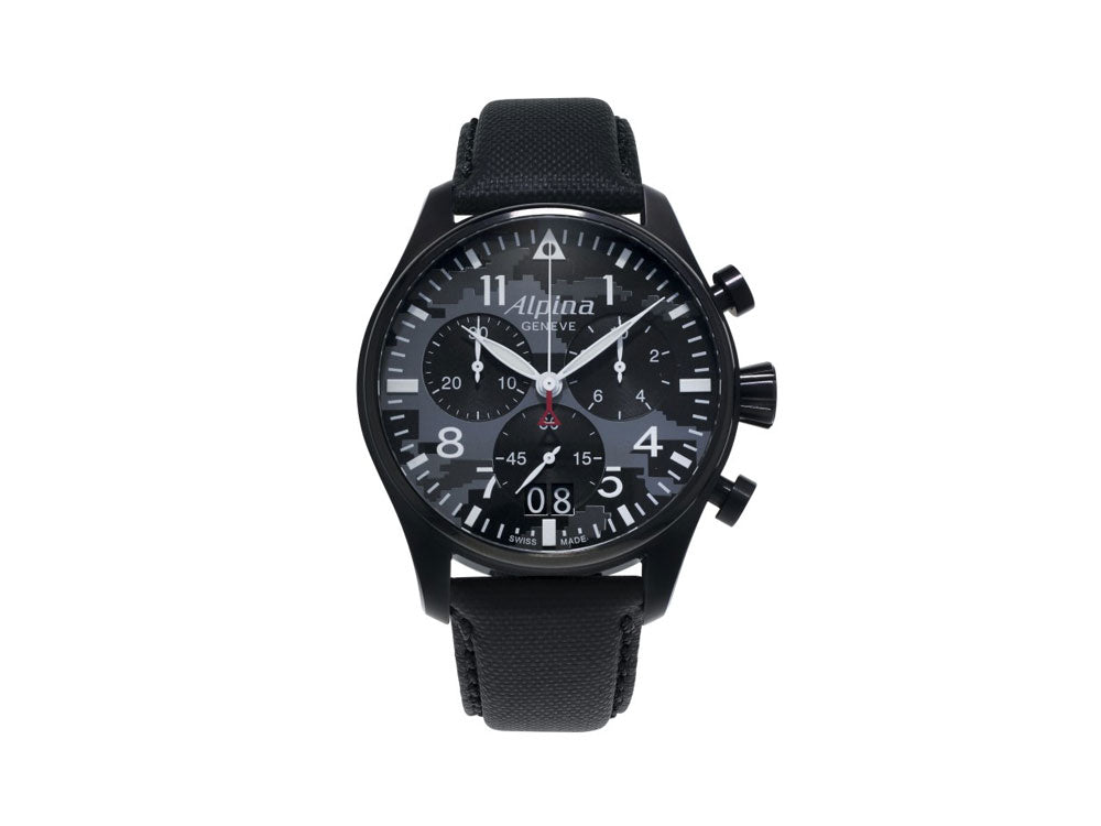 Alpina Startimer Pilot Chronograph Quartz Watch, AL-280, 44mm, Grey, Day