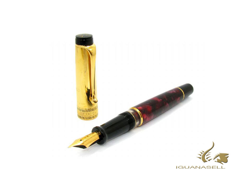 Aurora D'Annunzio Fountain Pen, Burgundy Auroloide, L. Edition, 996-XD