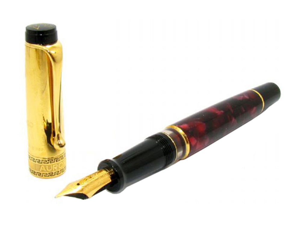 Aurora D'Annunzio Fountain Pen, Burgundy Auroloide, L. Edition, 996-XD