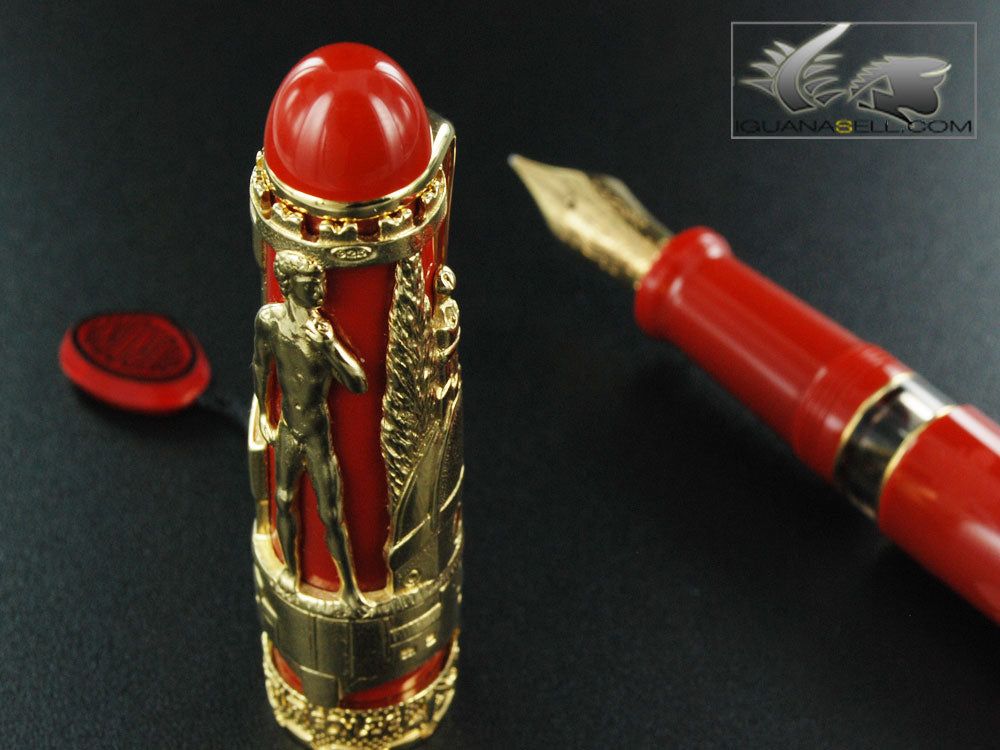 Aurora Firenze Vermeil Fountain Pen Gold and Silver 925 - 800VF