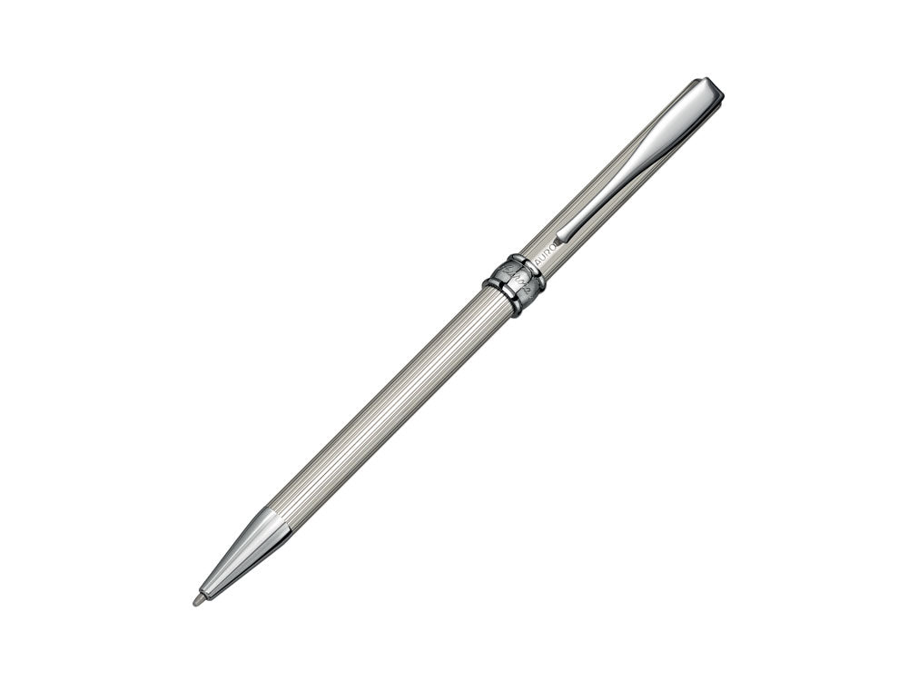 Aurora Magellano Ballpoint pen, Silver .925, Chrome Trim, A40-LI
