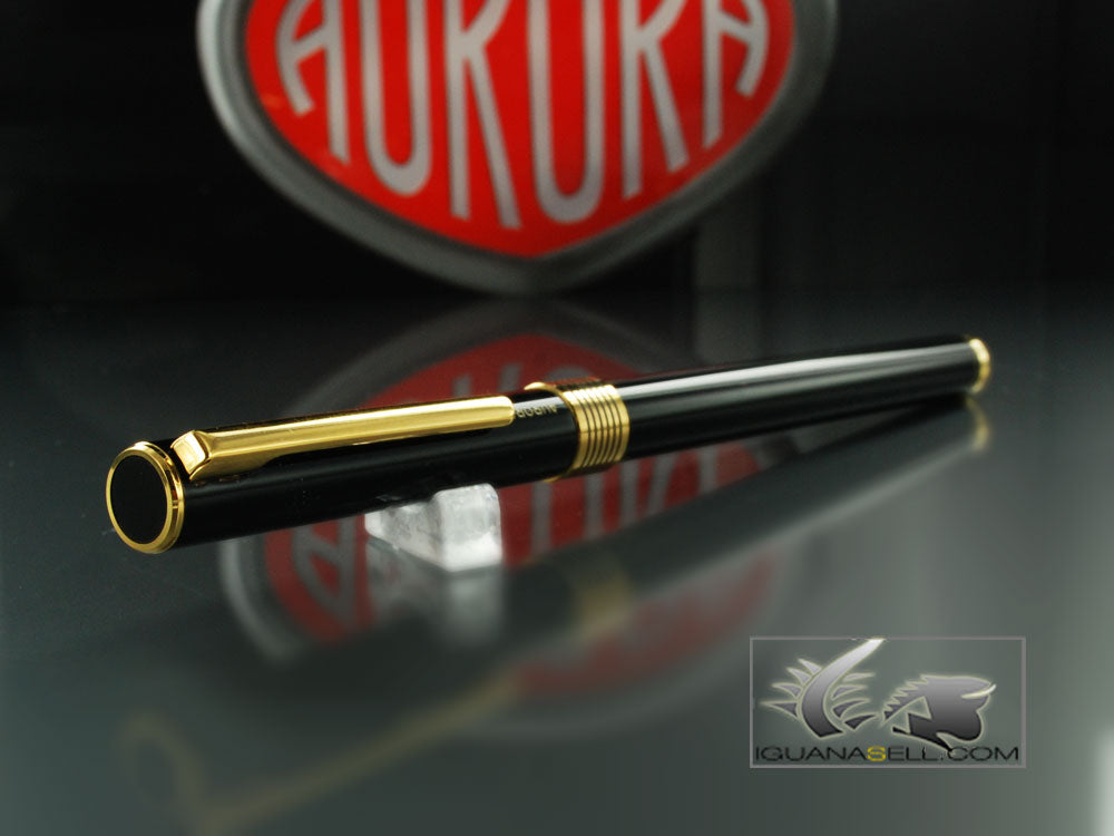 Aurora Marco Polo Fountain Pen Black Lacquer - New