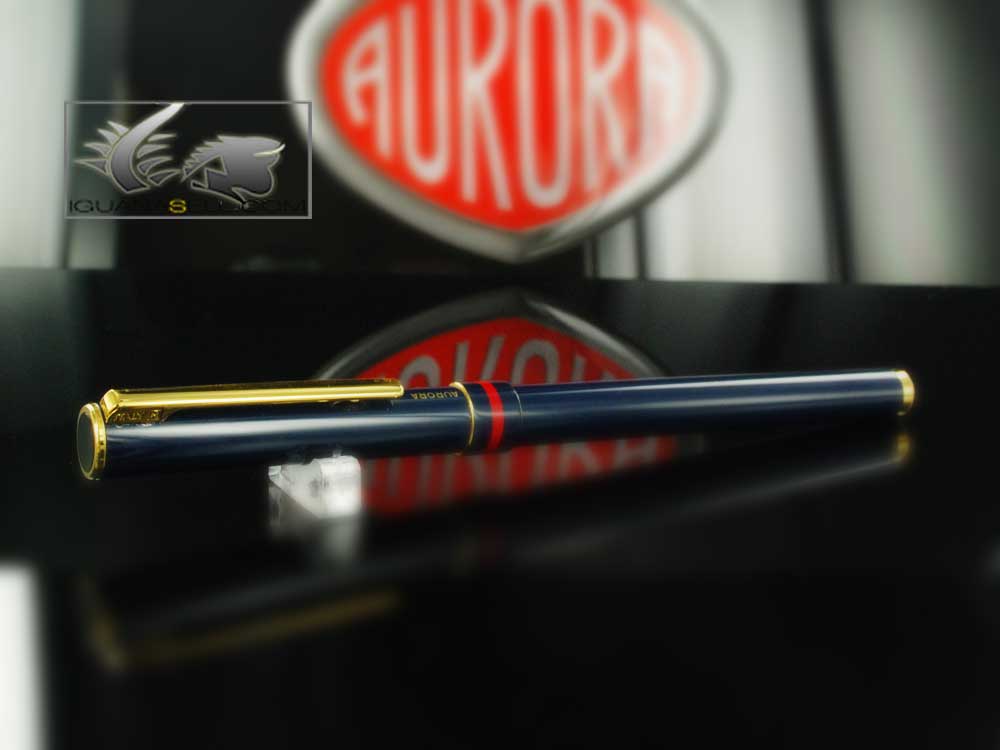 Aurora Marco Polo Fountain Pen Blue Lacquer - New