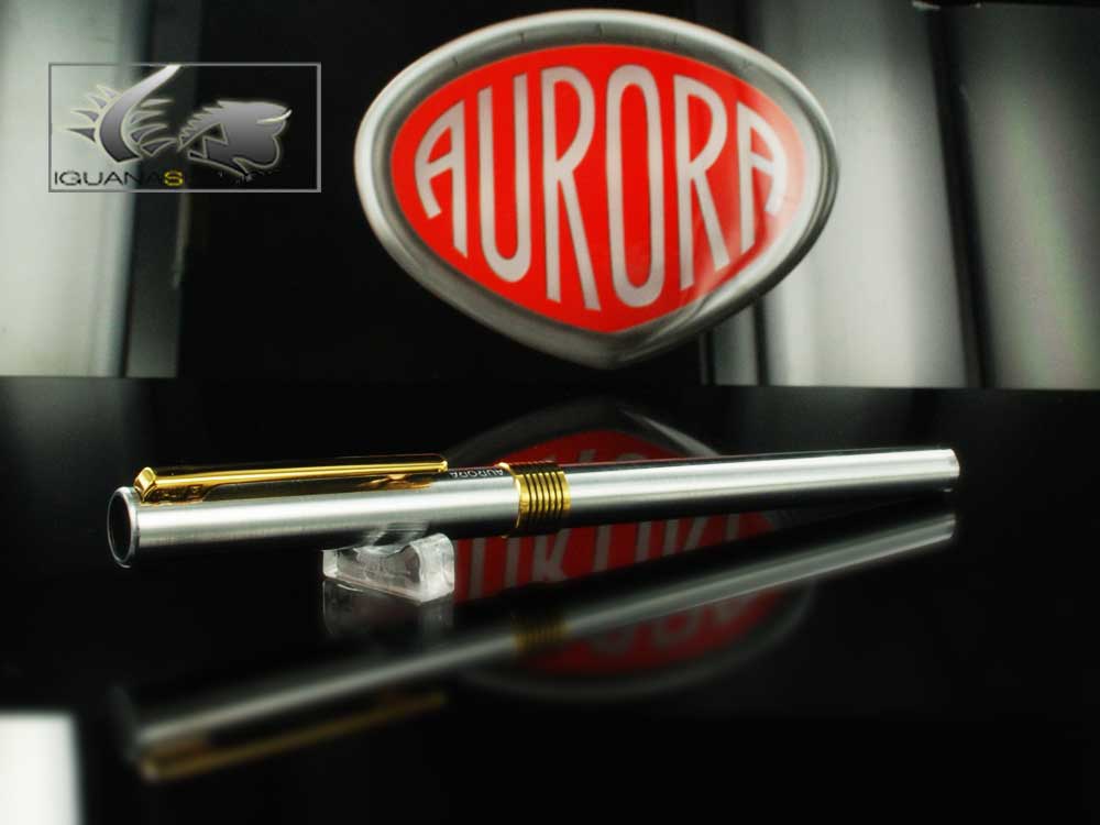 Aurora Marco Polo Fountain Pen Gold Plated Trims - New