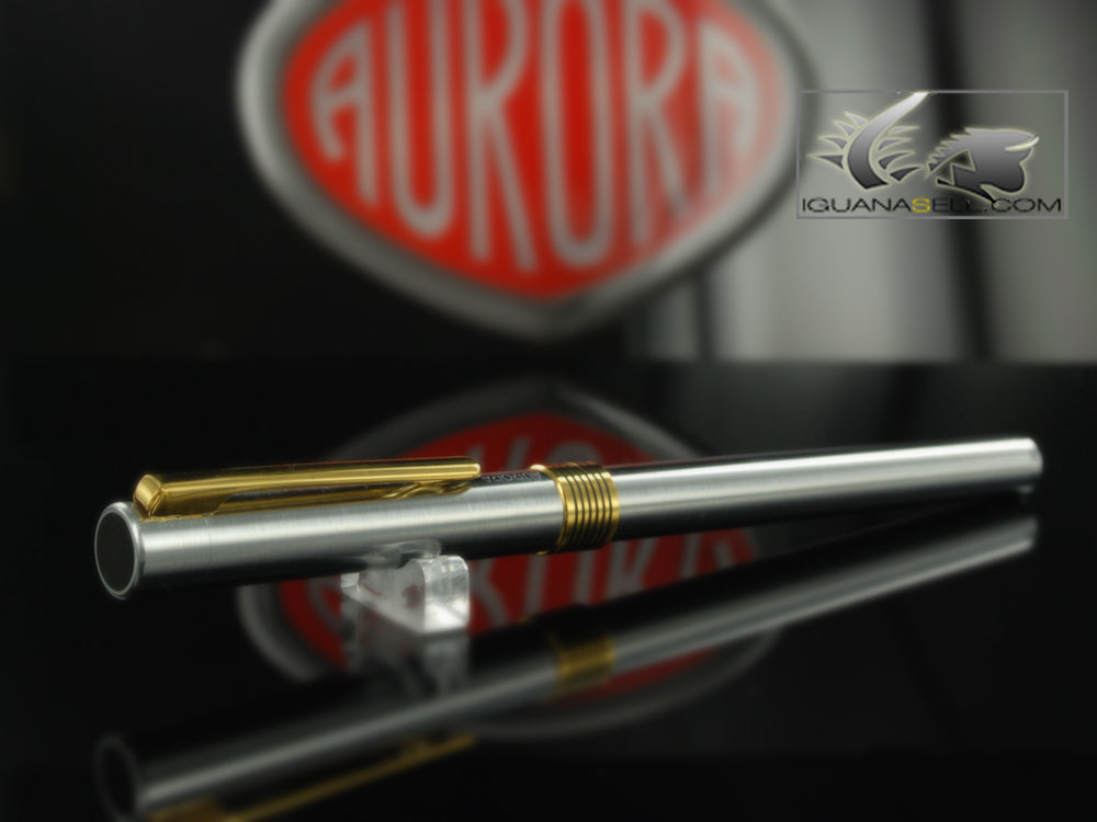 Aurora Marco Polo Roller Pen Gold Plated Trims - New