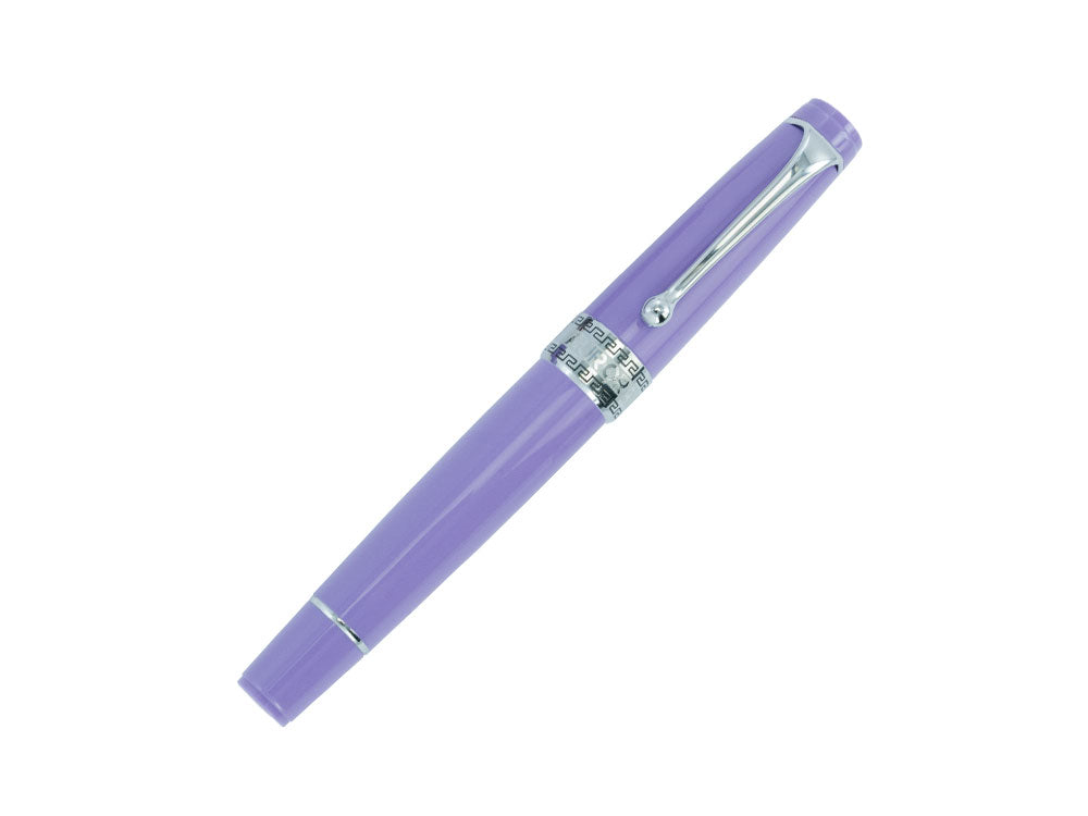Aurora Optima Flex Fountain Pen, Resin, Violet, Chrome Trim, L.Edition