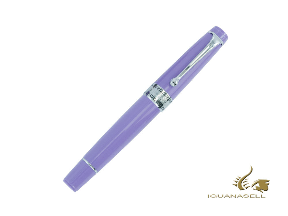 Aurora Optima Flex Fountain Pen, Resin, Violet, Chrome Trim, L.Edition