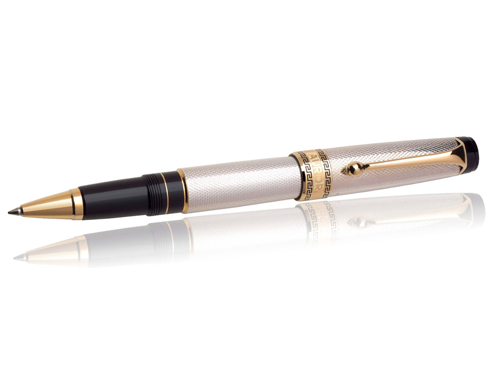 Aurora Optima Rollerball pen, Silver .925, Gold plated 976