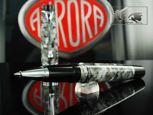 Aurora Optima Rollerball pen, Auroloide, Grey, Chrome Trim 975CG