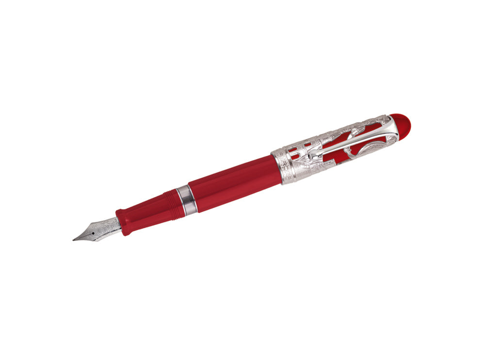Aurora Roma Fountain Pen, Silver 925, Special Edition, 800AR