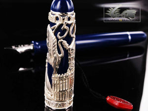 Aurora 150 Torino Special Edition Fountain Pen, Silver Trim, 800-IT
