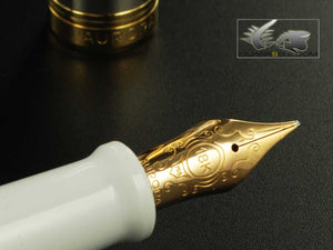 Aurora Sindone LE Fountain Pen - Gold, Silver & Resin