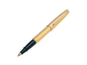 Aurora Style Rollerball pen, Gold plated, Gold trim, Gold, E79