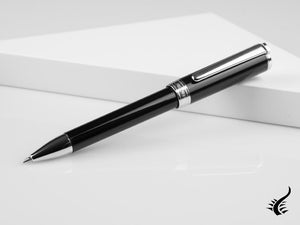 Aurora TU Ballpoint Pen - Black Resin - Chromed - T31N