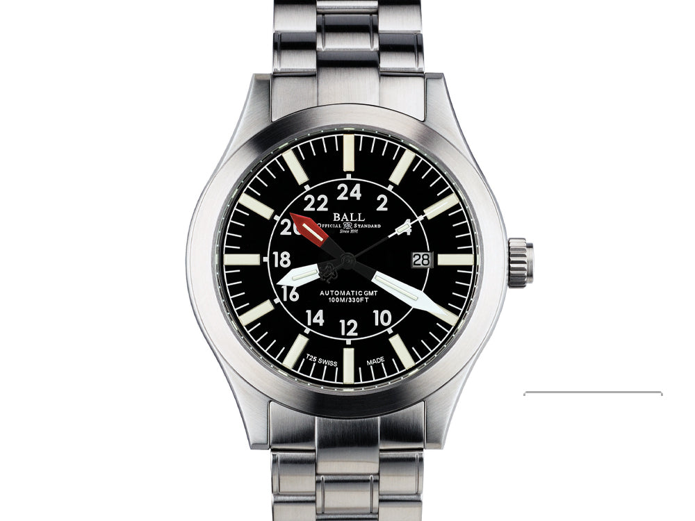 Ball Engineer Master II  Aviator GMT Automatic Watch, RR1201, GM1086C-SJ-BK