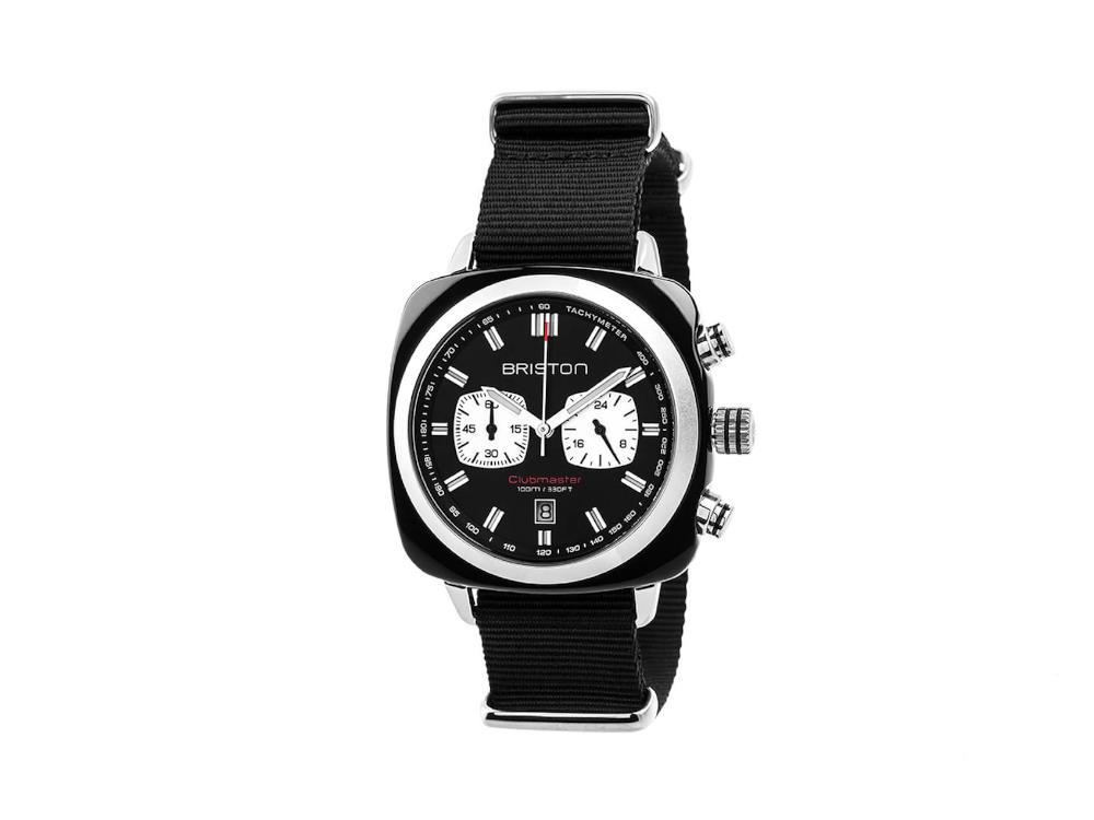 Briston Clubmaster Sport Quartz Watch, Black, 42 mm, 17142.SA.BS.1.NB