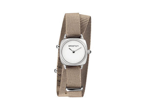 Briston Clubmaster Lady Quartz Watch, White, 24 mm, 19924.S.M.2.NT