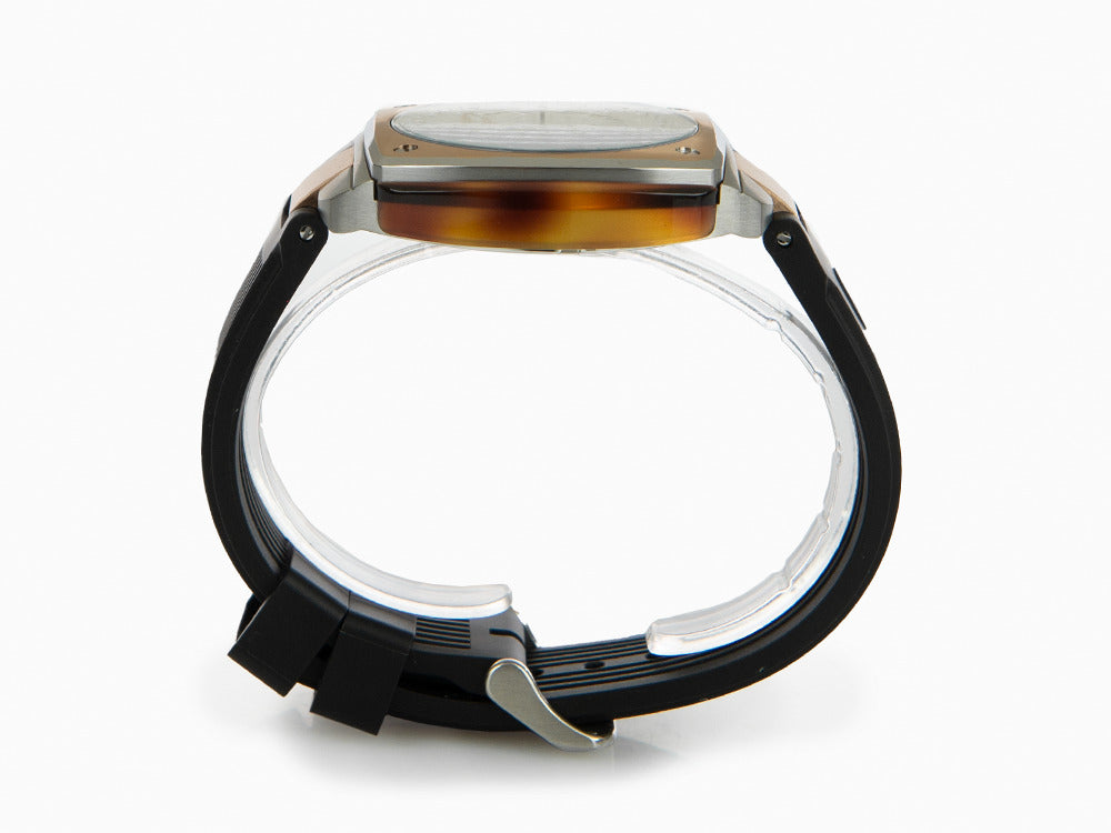 Briston Streamliner Urban Quartz Watch, PVD, White, 42 mm, 22142.RGS.T.2.RB