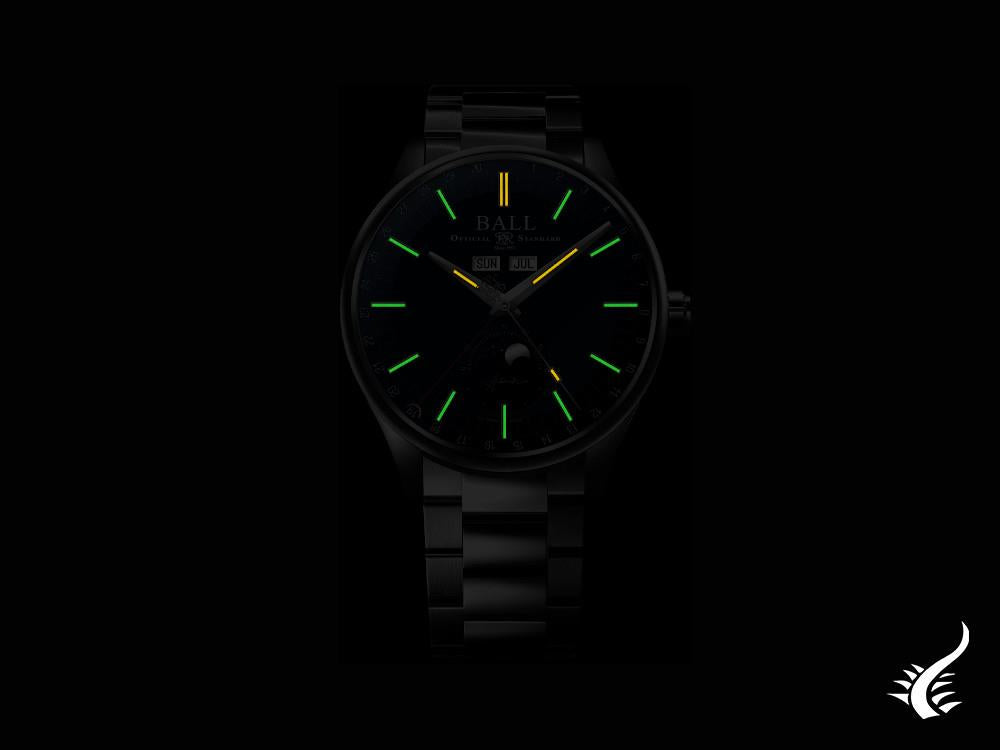 Ball Engineer II Moon Calendar Automatic Watch, White, 40mm, NM3016C-S1J-WHGR