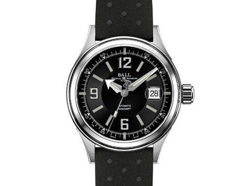 Ball Fireman Racer Watch, Stainless steel, NM2088C-PJ-BKWH