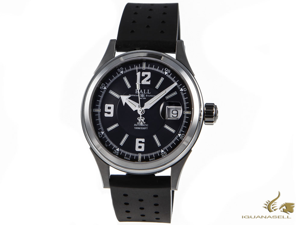 Ball Fireman Racer Watch, Stainless steel, NM2088C-PJ-BKWH