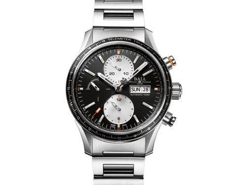 Ball Fireman Storm Chaser Pro Watch, Stainless steel, Cronograph, Black