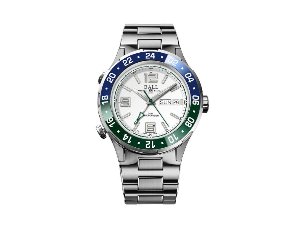 Ball MARINE GMT Automatic Watch, White, 40 mm, Ltd. Edition, DG3030B-S9CJ-WH