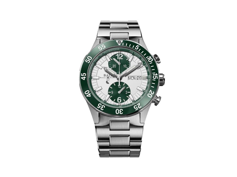 Ball Roadmaster Rescue Chronograph Automatic Watch, White, LE, DC3030C-S2-WH