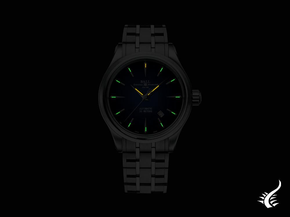 Ball Trainmaster Legend Automatic Watch, 40 mm, Blue, Bracelet, NM9080D-S1J-BE