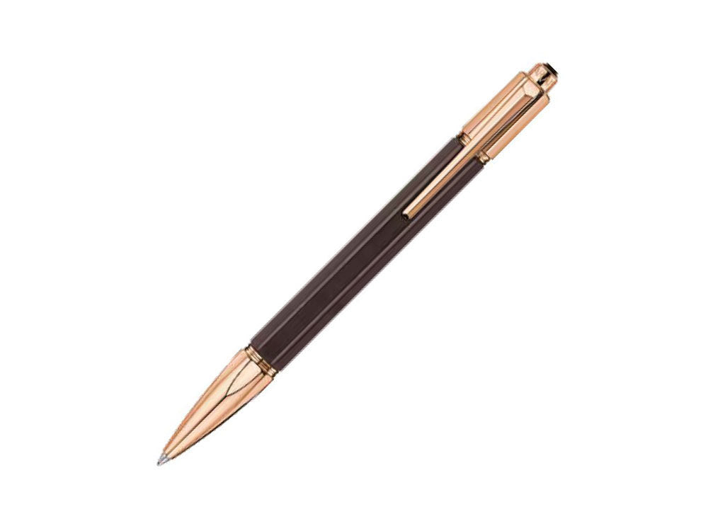 Caran d´Ache Varius Ebony Ballpoint pen, Brown, PVD Rose Gold, 4480.142