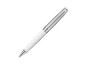 Caran d´Ache Léman Bicolor White Ballpoint pen, Lacquer, White, 4789.001