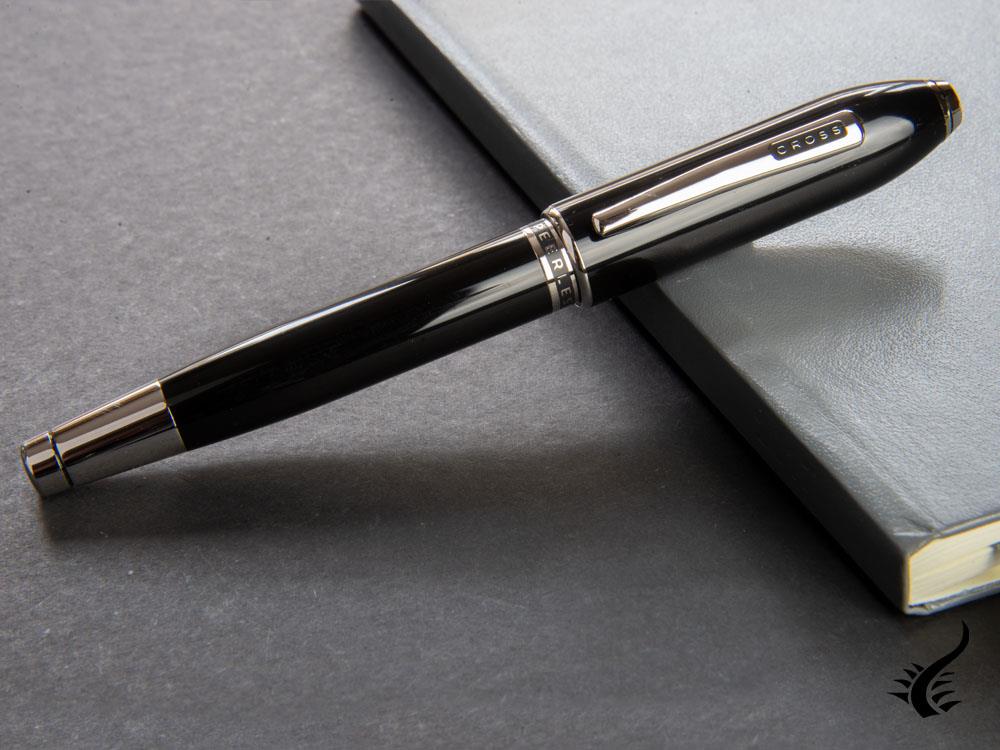 Cross Peerless 125 Fountain Pen, Lacquer, Black, Polished, AT0706-1