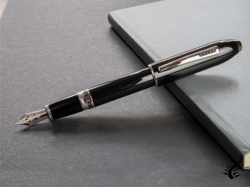 Cross Peerless 125 Fountain Pen, Lacquer, Black, Polished, AT0706-1