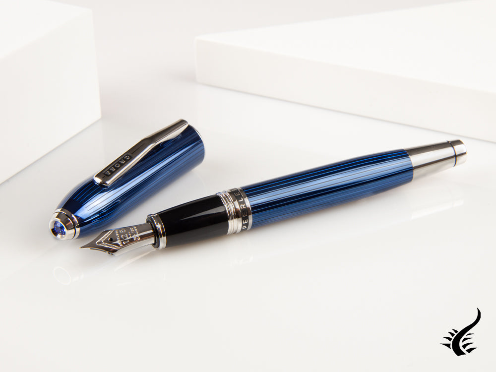 Cross Peerless Blue Quartz Fountain Pen, AT0706-14