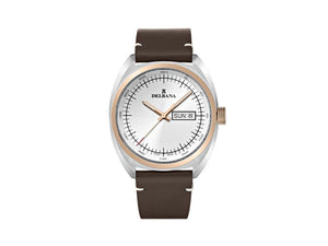 Delbana Classic Locarno Quartz Watch, PVD, White, 41.5 mm, 53601.714.6.012