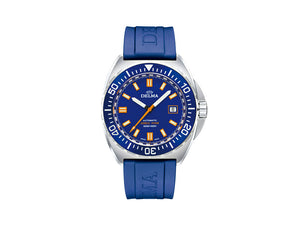 Delma Diver Shell Star Automatic Watch, Blue, 44 mm, 41501.670.6.041