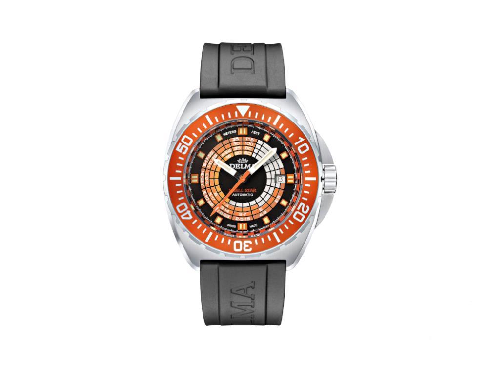 Delma Diver Shell Star Decompression Timer Automatic Watch, 41501.670.6.154