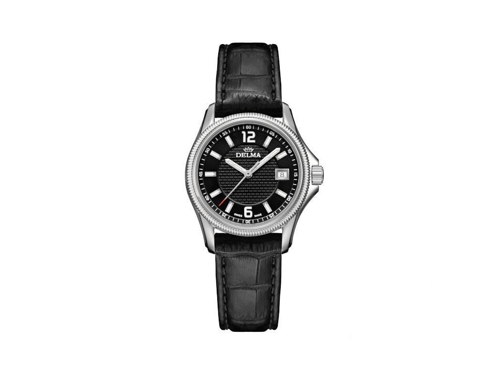 Delma Dress San Marino Ladies Quartz Watch, Black, 28,5mm, 41601.575.1.034