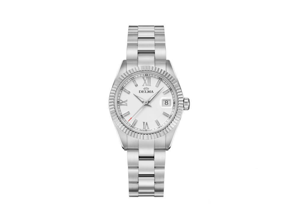 Delma Diver Sea Star Ladies Quartz Watch, White, 29mm, 41701.621.1.016