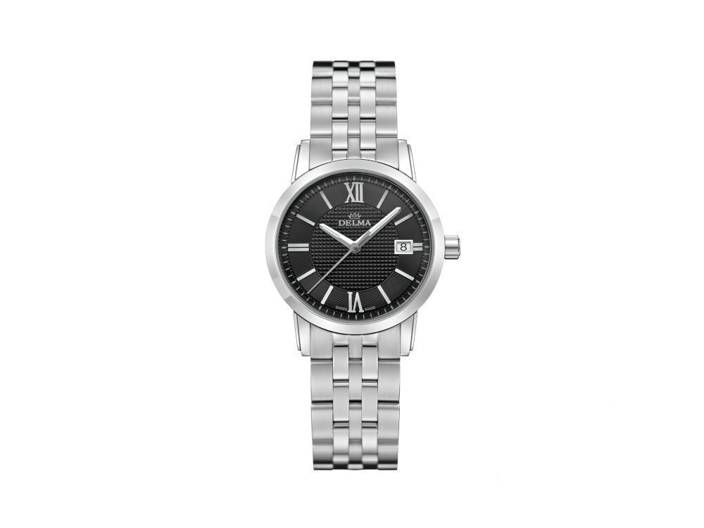 Delma Dress Cordoba Ladies Quartz Watch, Black, 28mm, 5 atm , 41702.527.1.031