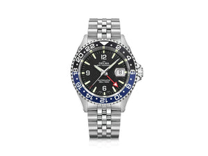Delma Diver Santiago GMT Meridian Automatic Watch, Black, 43 mm, 41702.756.6.034