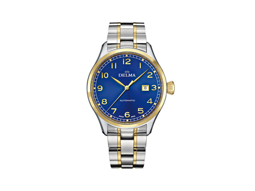Delma Aero Pioneer Automatic Watch, Blue, 45 mm, 52701.570.6.042