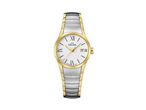 Delma Dress Tarragona Ladies Quartz Watch, White, 28mm, 10 atm, 52701.601.1.016