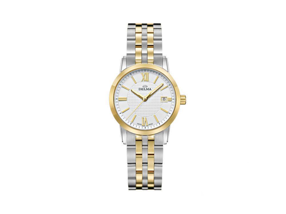 Delma Dress Cordoba Ladies Quartz Watch, White, 28mm, 5 atm, 52702.527.1.011