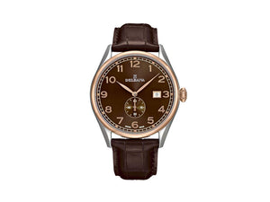 Delbana Classic Fiorentino Quartz Watch, Brown, 42 mm, Leather, 53601.682.6.102