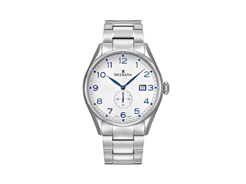 Delbana Classic Fiorentino Quartz Watch, Silver, 42 mm, 41701.682.6.062