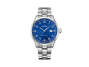 Delma Aero Pioneer Automatic Watch, Blue, 45 mm, 41701.570.6.042