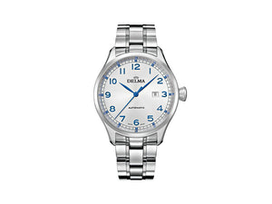Delma Aero Pioneer Automatic Watch, Silver, 45 mm, 41701.570.6.062