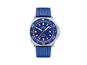 Delma Diver Shell Star Automatic Watch, Blue, 44 mm, 41501.670.6.041